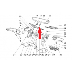 Rubber spacer - RFN 70cc / 110cc Thunder Dirt Bike
