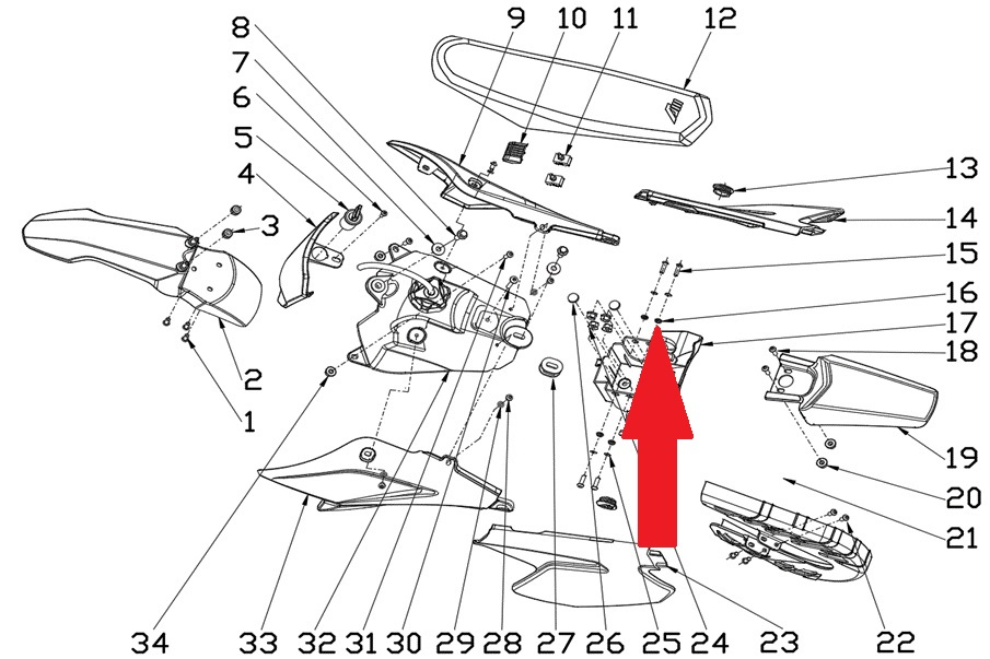 Rubber spacer - RFN 70cc / 110cc Thunder Dirt Bike