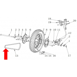 Drive Chain - RXF Freeride 428-116