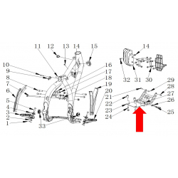 RXF 110-140 Freeride Engine Bottom Plate