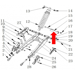 RXF Freeride Engine Rear Bracket