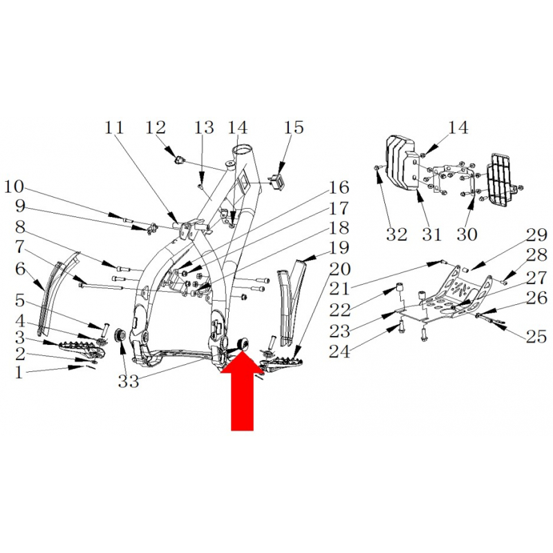 RXF Freeride Frame Side Cover