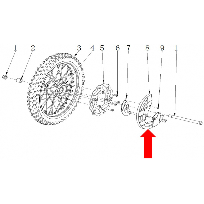 RXF Freeride  Front Disc Brake Cover