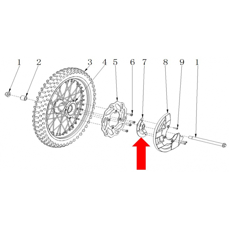 RXF Freeride  Front Disc Brake Cover Bracket 