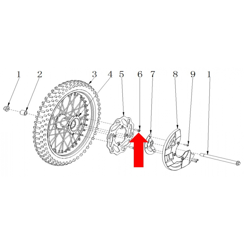 RXF Freeride  Hex Bolt M8 x 14mm