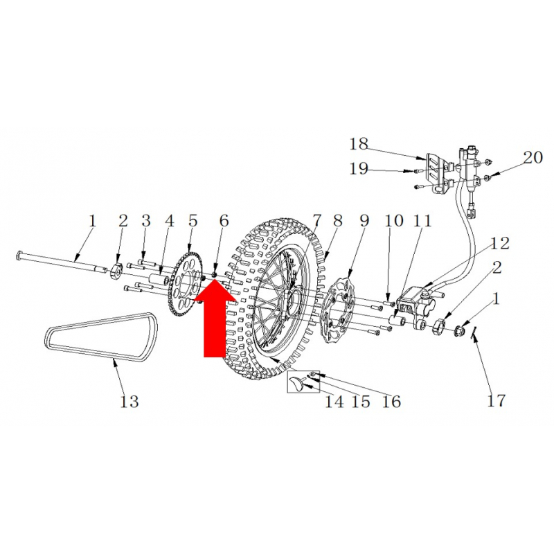 RXF Freeride Locknut