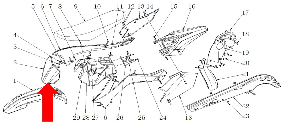 RXF Freeride Name Plate - White