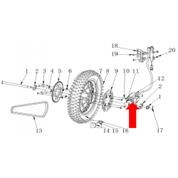 RXF Freeride Rear Brake Assembly