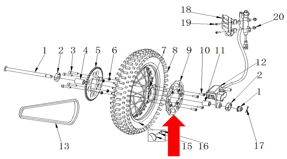 RXF Freeride Rear Disc Brake