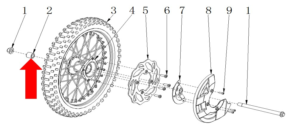 RXF Freeride  Spacer 15.5 x 22 x 24mm