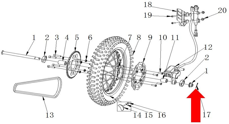 RXF Freeride Split Pin 2.5 x 30mm