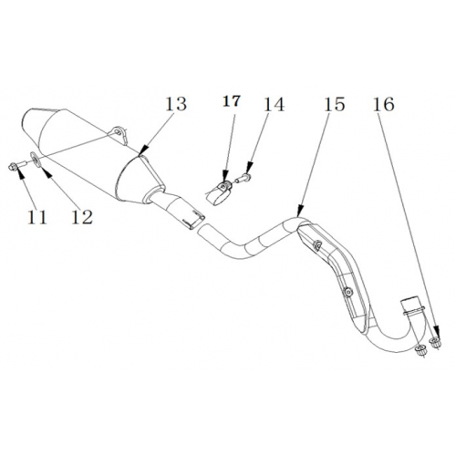 RXF Freeride 190cc Muffler