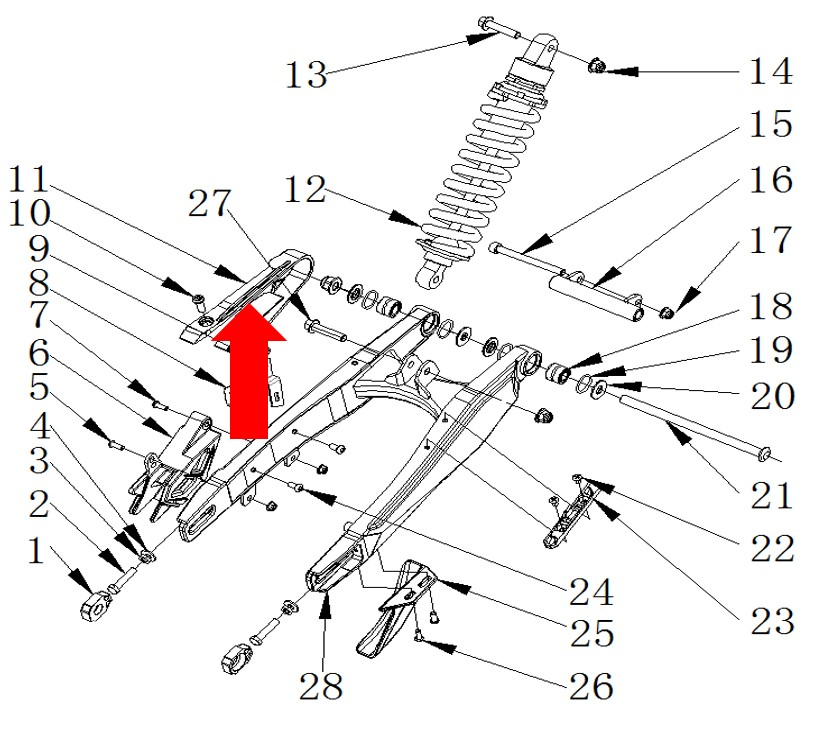 RXF Freeride Chain Guide for Swing Arm