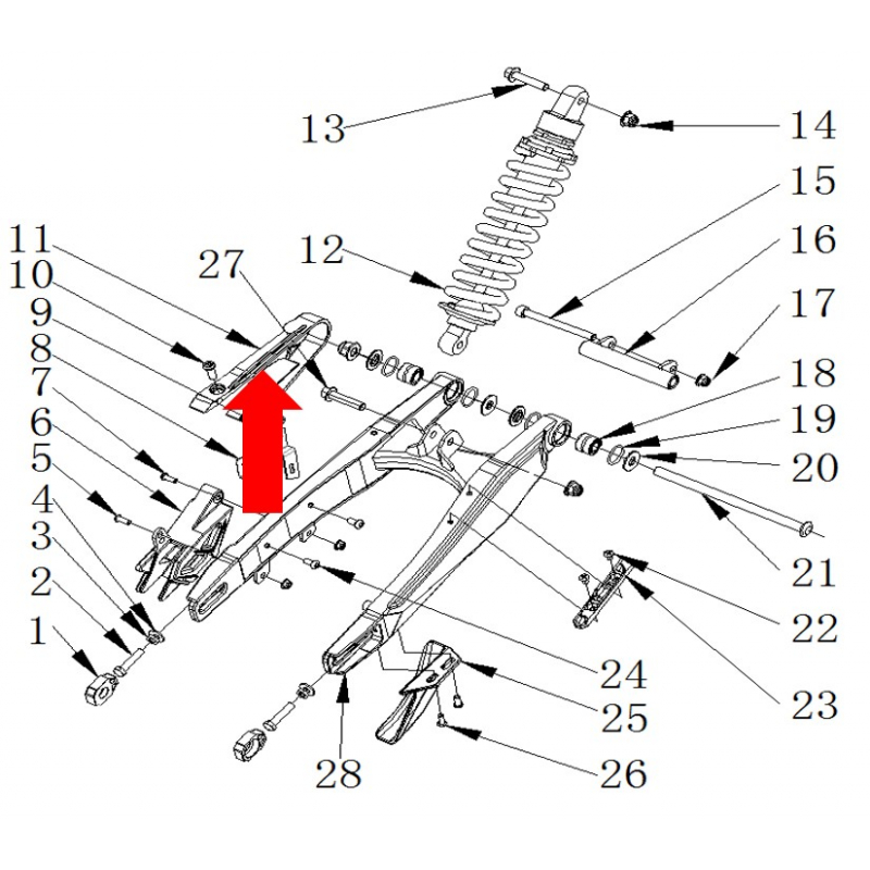 RXF Freeride Chain Guide for Swing Arm