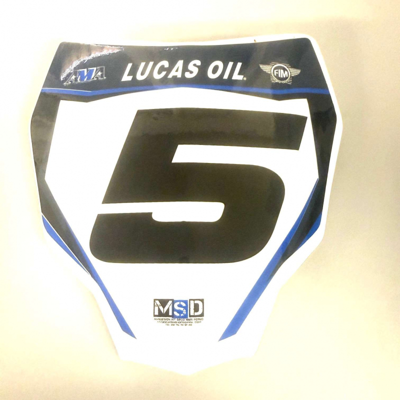 RXF Mini Front Number Plate - Blue