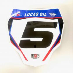 RXF Mini Front Number Plate - Red