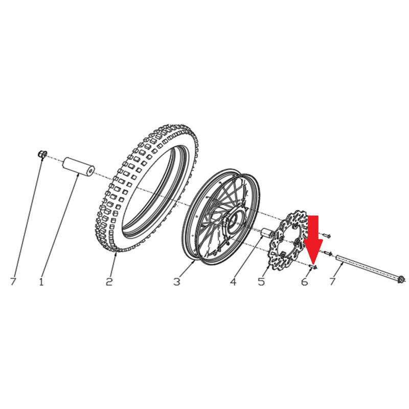 Screw - RFN 70cc / 110cc Thunder Dirt Bike