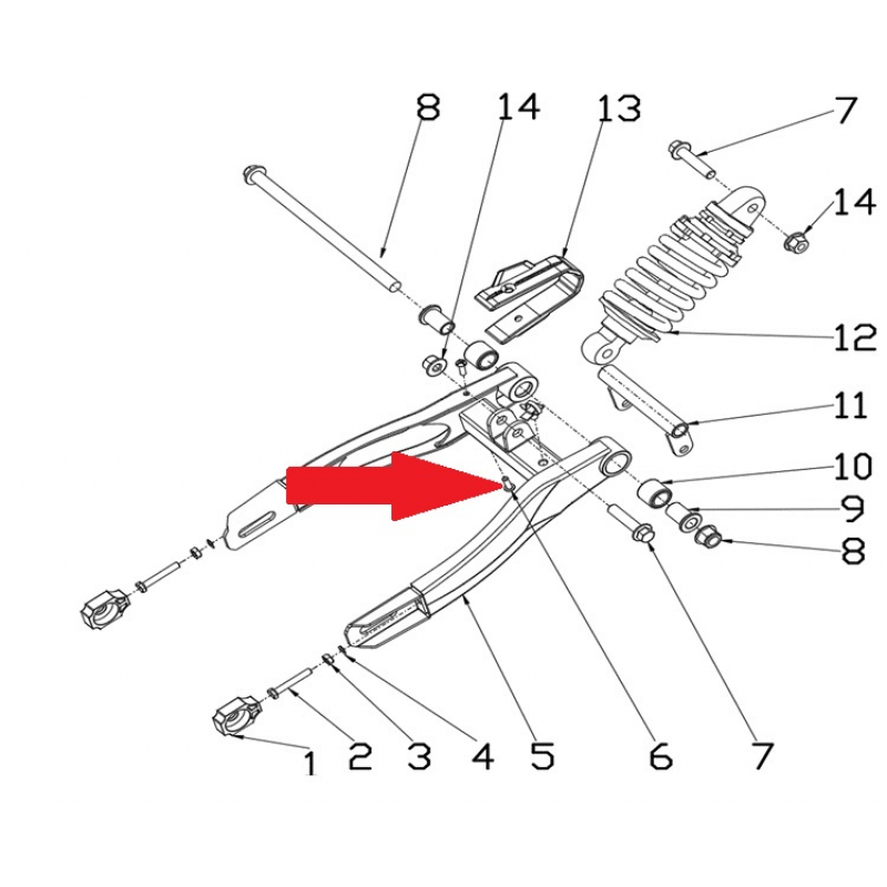 Screw - RFN 70cc / 110cc Thunder Dirt Bike