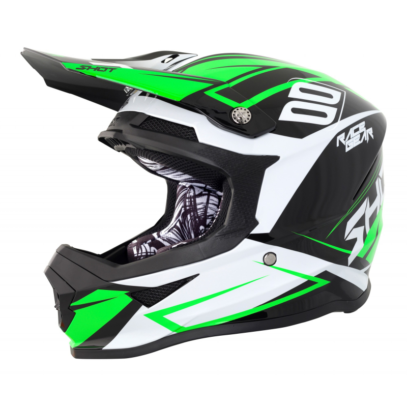 Shot Furious MX Helmet - Alert Green / Black Gloss