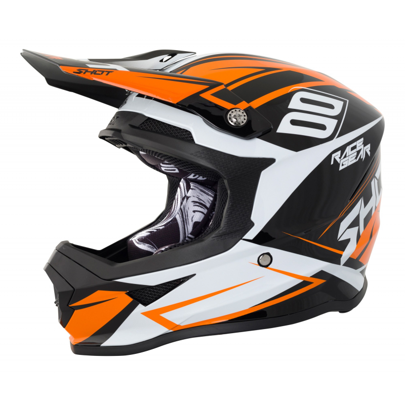 Shot Furious MX Helmet - Alert Orange / Black Gloss