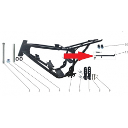 Side Stand & Spring - Storm 800w Dirt Bike