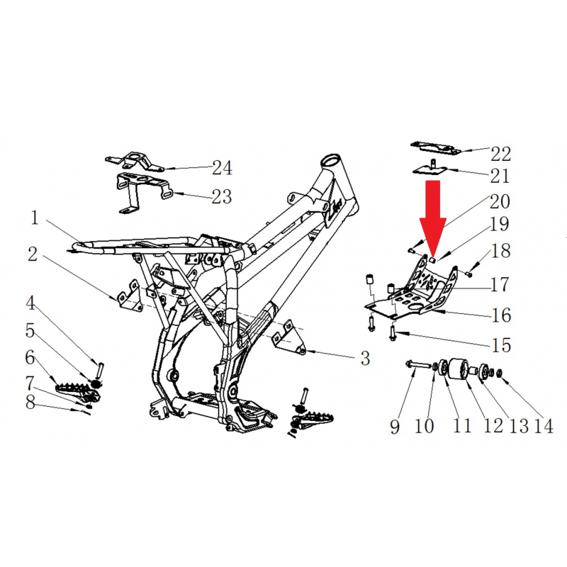 Spacer - RFN 125cc / 140cc Thunder Dirt Bike