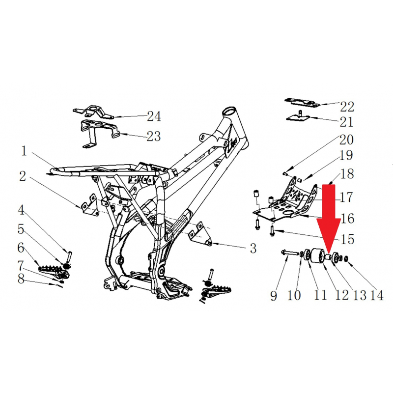 Spacer - RFN 125cc / 140cc Thunder Dirt Bike