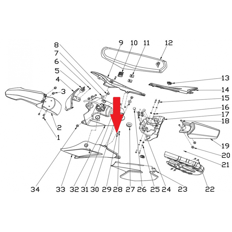 Spacer - RFN 70cc / 110cc Thunder Dirt Bike