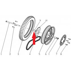 Spacer (12.5 x 22 x 32mm) - RFN 70cc / 110cc Thunder Dirt Bike