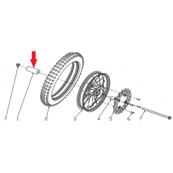 Spacer (12.5 x 22 x 16mm) - RFN 70cc / 110cc Thunder Dirt Bike