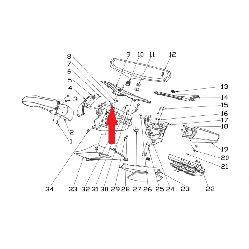 Spacer - RFN 70cc / 110cc Thunder Dirt Bike