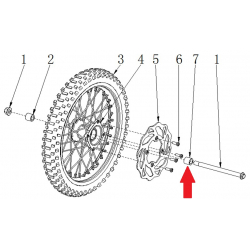 Spacer (15.5 x 22 x 32.5mm) - RFN 125cc / 140cc Thunder Dirt Bike