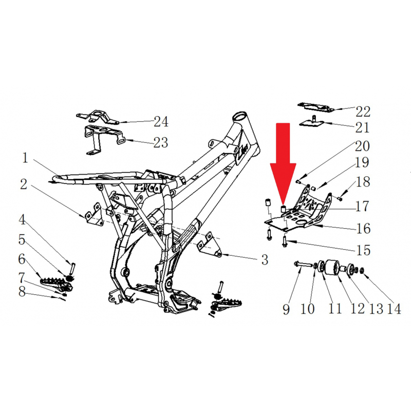 Spacer - RFN 125cc / 140cc Thunder Dirt Bike