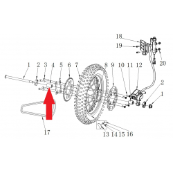 Spacer- RFN 125cc / 140cc Thunder Dirt Bike