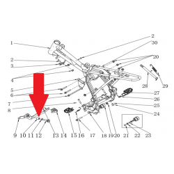 Spacer (14 x 16 x 10mm) - RFN Thunder Pro 110cc Dirt Bike