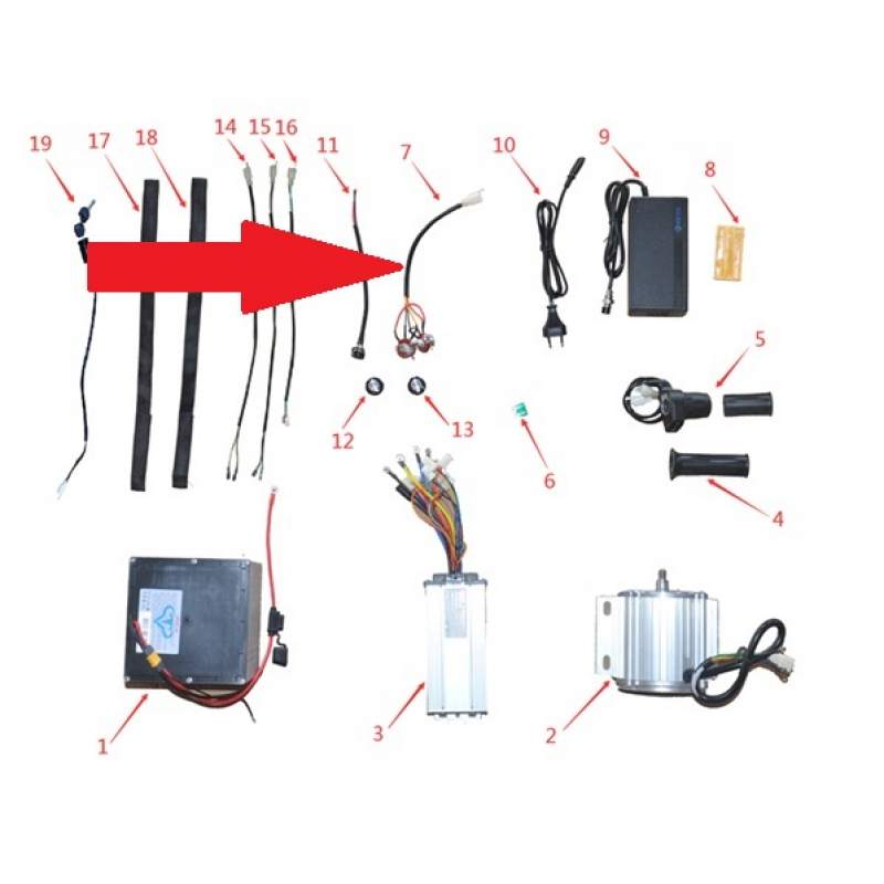 Speed Control Switch - 1200w & 2000w Electric Dirt Bike