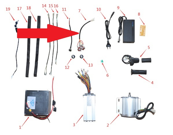 Speed Control Switch - 1200w & 2000w Electric Dirt Bike
