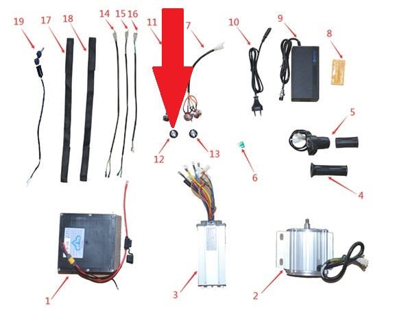 Speed / Torque Control Dial - 1200w & 2000w Electric Dirt Bike