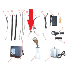 Speed / Torque Control Dial - 1200w & 2000w Electric Dirt Bike