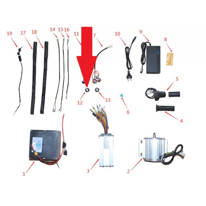 Speed / Torque Control Dial - 1200w & 2000w Electric Dirt Bike