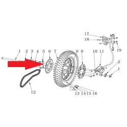 Sprocket Lock Plate - RFN Thunder Pro 110cc Dirt Bike