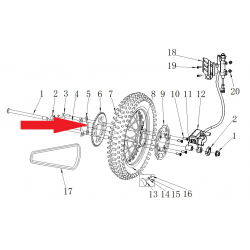 Sprocket stop piece- RFN 125cc / 140cc Thunder Dirt Bike
