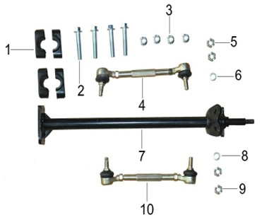 Steering Assembly - Renegade 48v 1200w Kids Electric Quad Bike