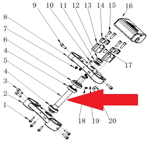 Steering Stem - RFN Thunder Pro 110cc Dirt Bike