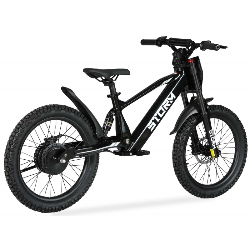 Storm 20" 500w Kids Electric Motorbike - Black