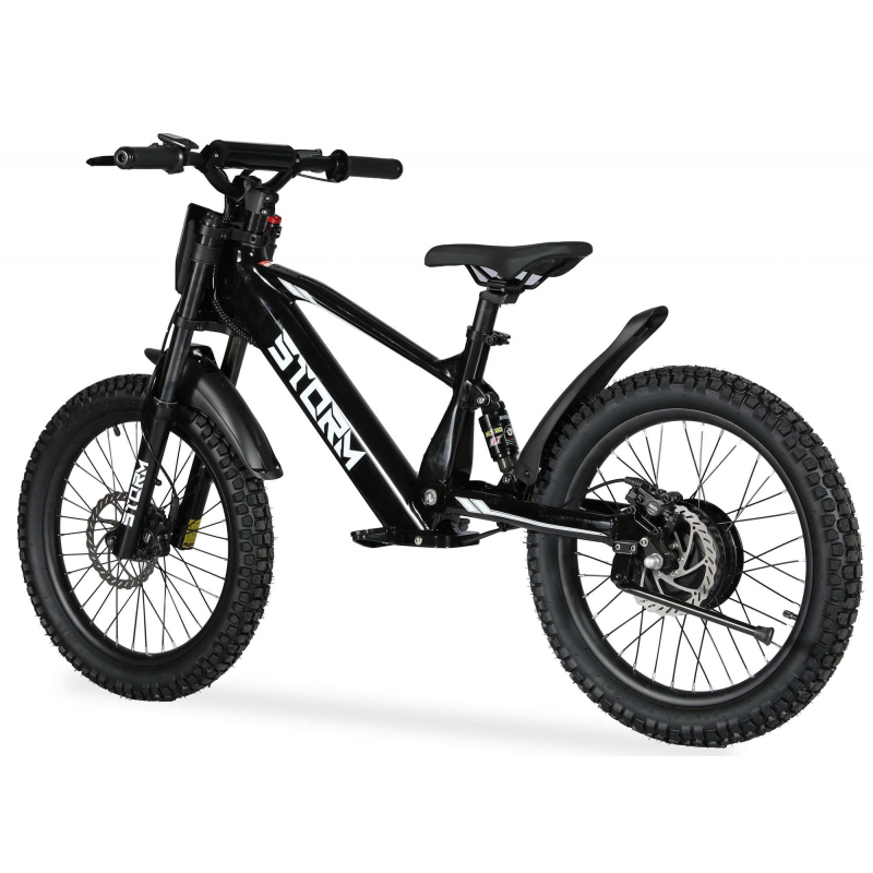 Storm 20" 500w Kids Electric Motorbike - Black