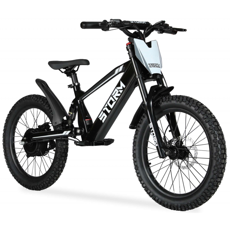 Storm 20" 500w Kids Electric Motorbike - Black
