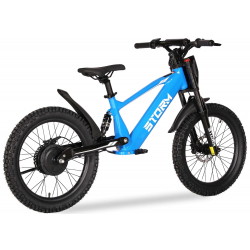 Storm 20" 500w Kids Electric Motorbike - Blue