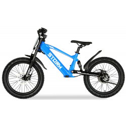 Storm 20" 500w Kids Electric Motorbike - Blue