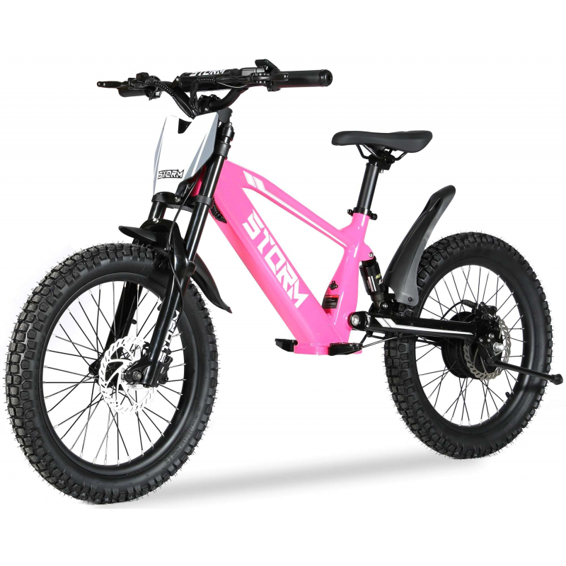 Storm 20" 500w Kids Electric Motorbike - Pink